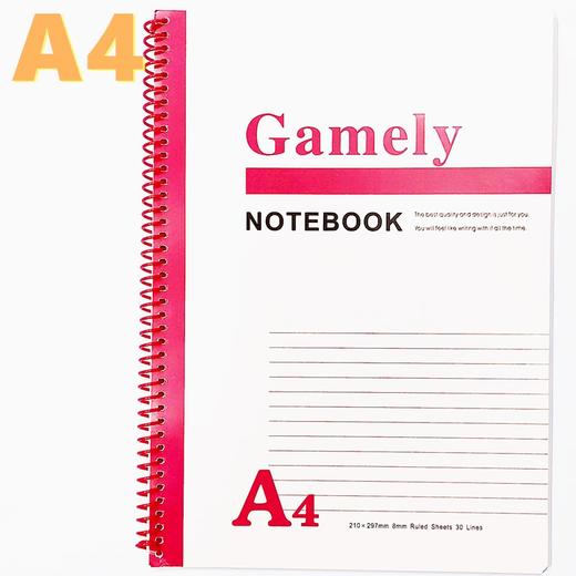 嘉顺达A4线圈笔记本60 100记事本子商务活页日记本螺旋本1本 商品图0