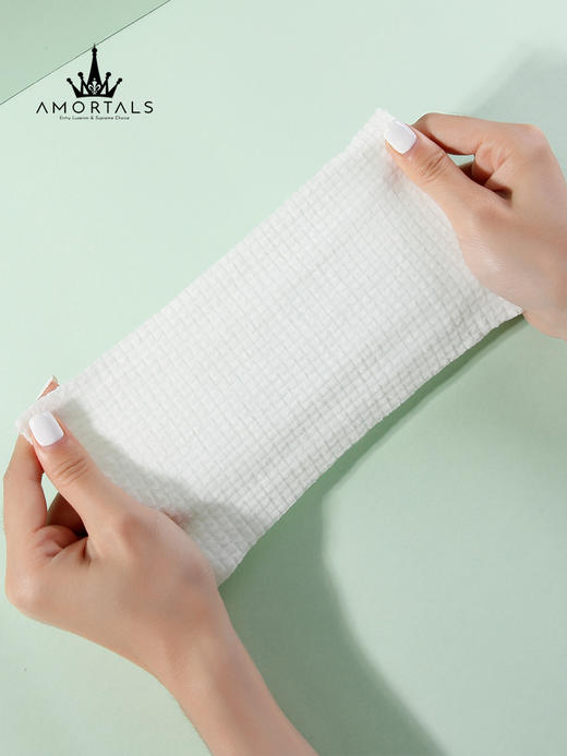 尔木萄绿森林加厚卷筒洗脸巾70片一次性纯棉加厚绵柔洁面巾纸擦脸卷筒式无菌卸妆棉女 商品图3