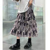 【复古有格调】麦多惜水墨扎染 压褶半身裙女设计感宽松显瘦垂感中长裙 商品缩略图2