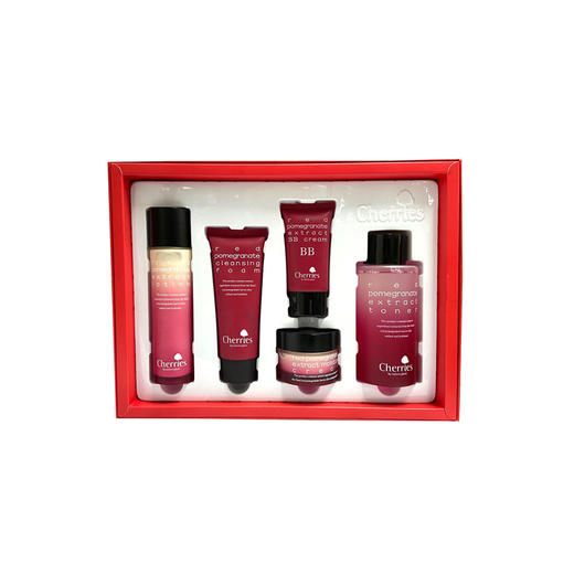 绝美红石榴臻萃礼盒 洁面/水/乳/霜/BB 商品图0