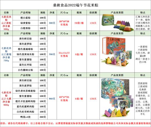 云南桑秋七彩花米粽 商品图1