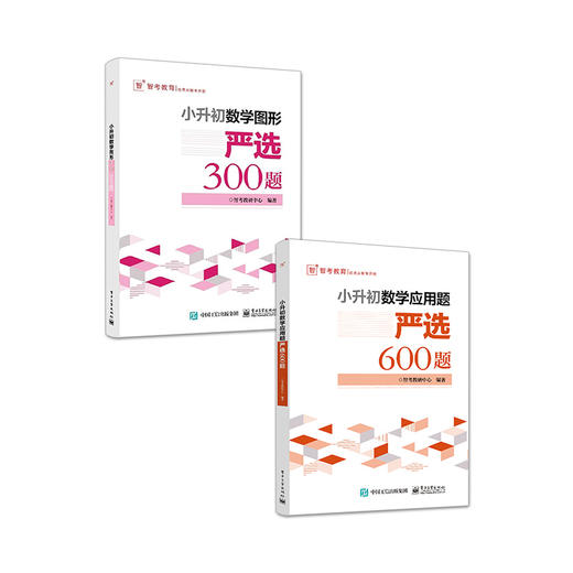 官方正版 小升初数学应用题严选600题+小升初数学图形严选300题 两本套装 小升初数学考试解题方法技巧大全书籍 电子工业出版社 商品图1