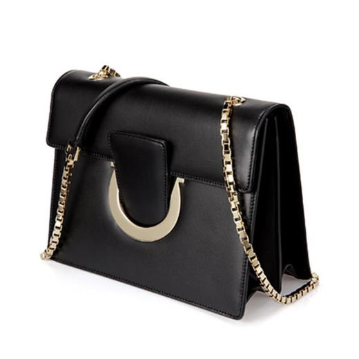 FERRAGAMO 菲拉格慕 女士皮革斜挎单肩包 黑色 21 G671 675454 商品图1