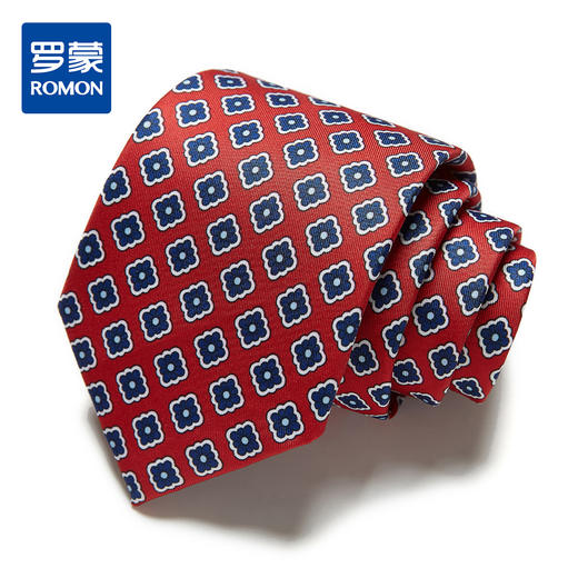 【精品礼盒装】罗蒙领带男时尚碎花职业正装商务休闲结婚新郎男士领带 商品图0