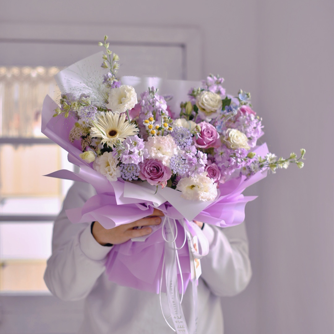 《普罗旺斯》翠珠紫罗兰花束（品种随机）
