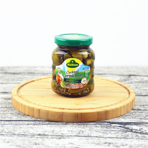 德国冠利鸡尾青瓜仔180g/030014 健康轻食汉堡配菜爽脆多汁 商品图0