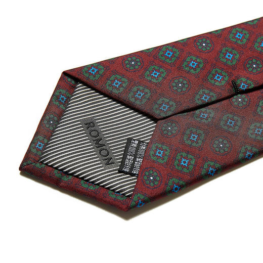 【桑蚕丝】罗蒙领带男时尚复古花纹商务正装婚礼新郎男士领带 商品图4