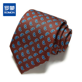 【精品礼盒装】罗蒙领带男时尚复古潮流印花商务休闲职业正装男士领带