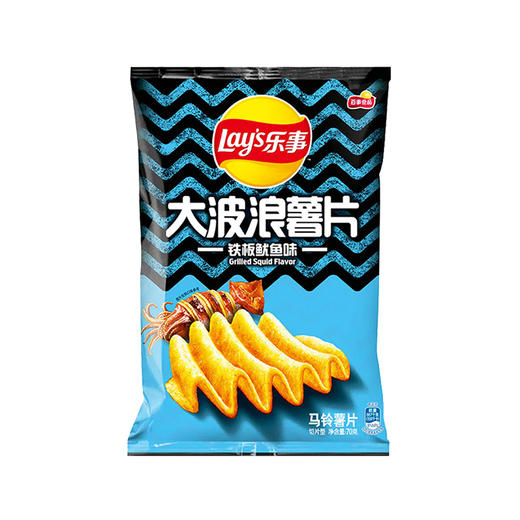 乐事大波浪薯片铁板鱿鱼味 70g 商品图0