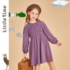 littletime女童连衣裙春装新款法式文艺套装洋气中大儿童春秋裙子 商品缩略图2