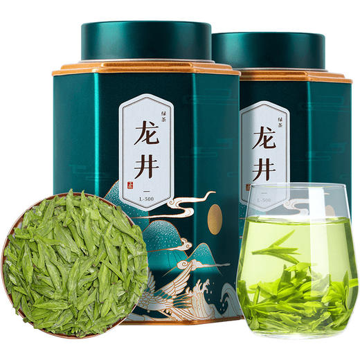 茶叶 龙井 绿茶 明前龙井 浓香型 茶饮 五虎 250g 商品图0