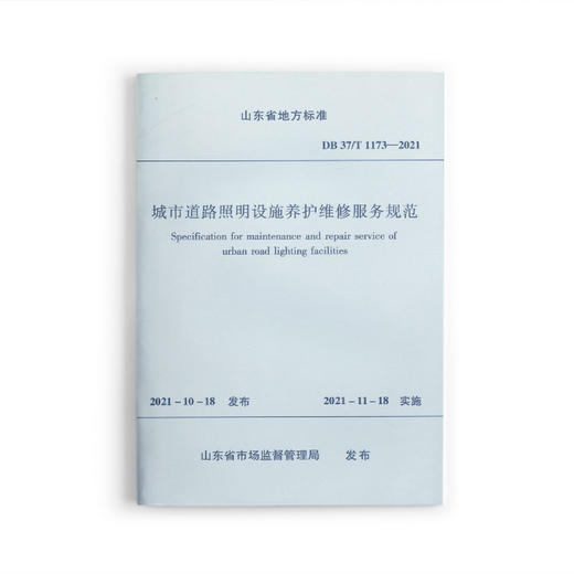 城市道路照明设施养护维修服务规范 DB 37/T 1173—2021 商品图0