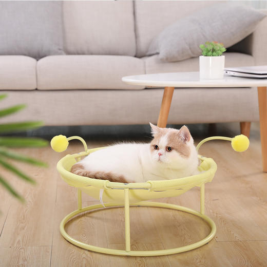 【猫咪趣味躺椅】夏季降温防潮猫吊床躺椅床猫床四季通用猫窝猫咪用品 商品图7