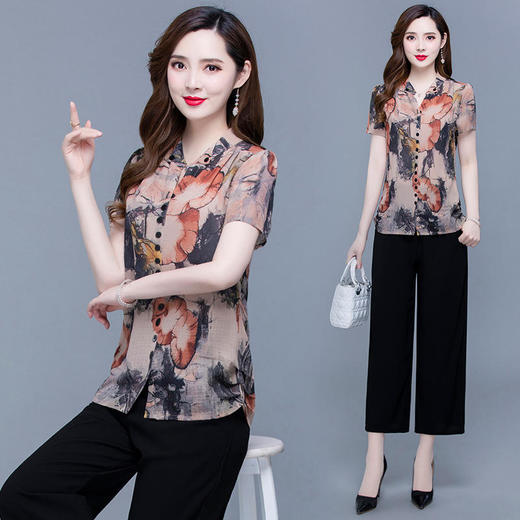 YWE-AH22A1295夏季新款修身短袖气质优雅时尚打底小衫 商品图1