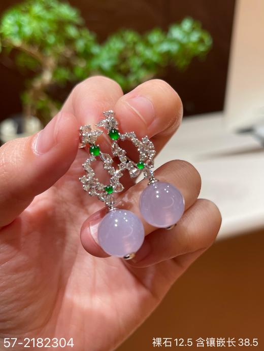 高冰粉紫珠子耳坠 49999【57-2182304】 商品图7
