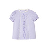 littletime女童纯棉绣花衬衫短袖2022夏季新款文艺中国风儿童上衣 商品缩略图4