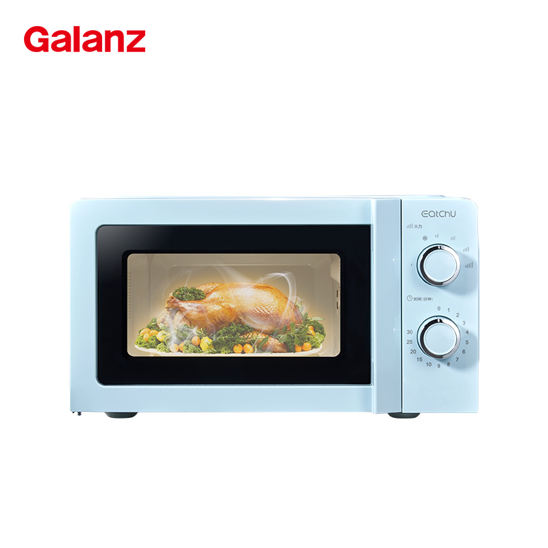 易厨（Eatchu）经典款家用迷你转盘式加热机械旋钮旋钮操作微波炉V7L-J17