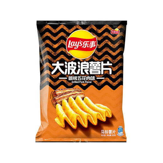 乐事大波浪薯片炭烤五花肉味 135g 商品图0