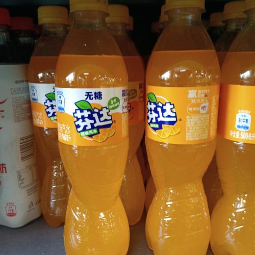 芬达零卡橙味汽水500ml 商品图0
