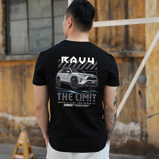 FREEBASE2022夏季新款城市SUV越野车RAV4图案印花短袖T恤衫休闲款 NMT-1836 商品图1
