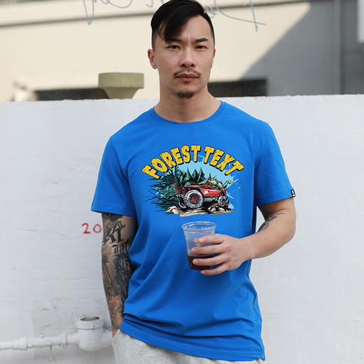 FREEBASE男女团队户外越野车图案印花2022夏季新款短袖T恤衫潮流 NMT-1830 商品图0