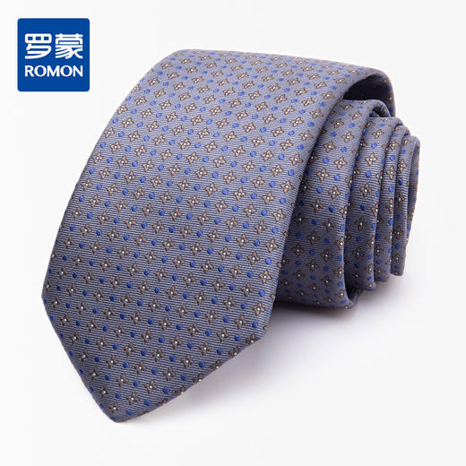 【精品礼盒装】罗蒙领带男时尚复古精致提花正装商务职业婚礼男士领带 商品图0