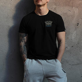 FREEBASE原创复古机车motorcycles摩托车图案印花短袖T恤潮男打底 NMT-1831