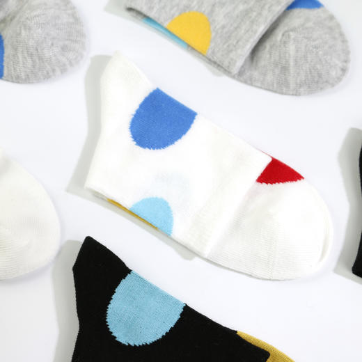 【2双装 6双6折】童丨大童波点中筒棉袜四季袜时尚潮袜男女童袜【2213202】 商品图1