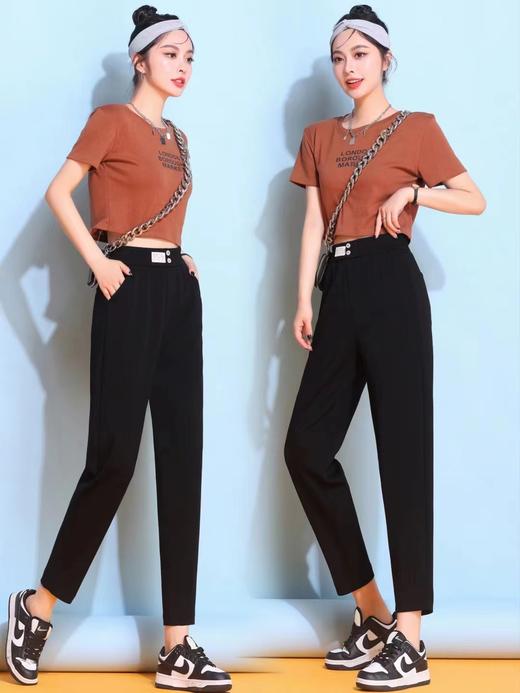 竹纤维女士时尚八分裤318 商品图1