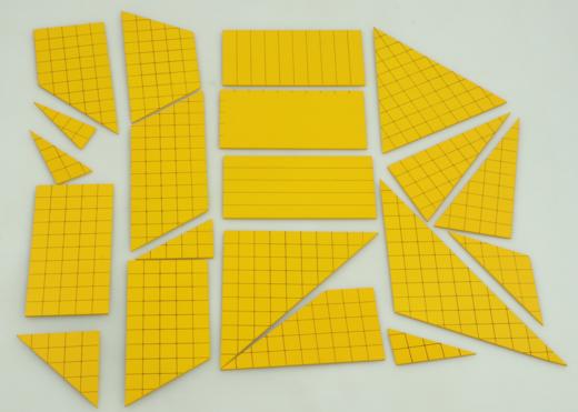 黄色三角形区域测量几何板 商品图1