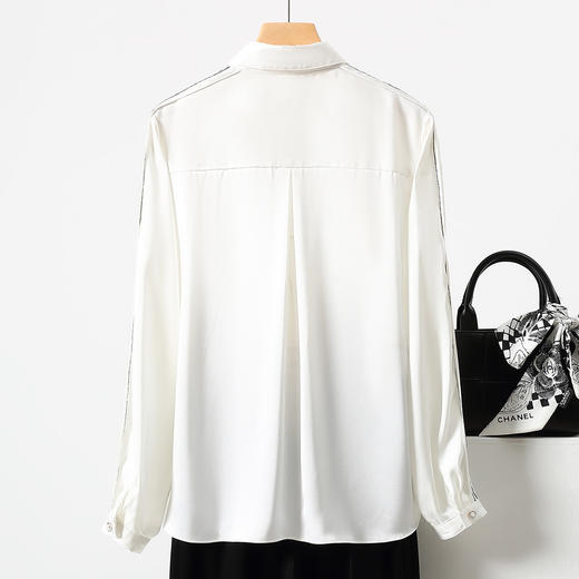 【高定款】罗蒙春秋女士长袖衬衫时尚气质简约时髦商务通勤百搭衬衣女 商品图8