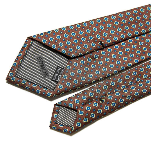 【精品礼盒装】罗蒙领带男时尚几何印花商务休闲正装结婚新郎男士领带 商品图3