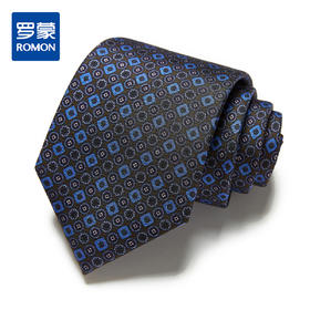 【桑蚕丝】罗蒙领带男时尚大气百搭商务正装婚礼新郎男士领带