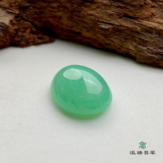 派瑞翡翠 翡翠戒面 糯冰种 绿色 商品图3