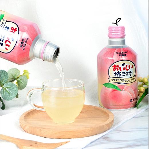 日本进口卡昵诗水蜜桃果汁饮料275g白桃果味网红少女心饮料 商品图0