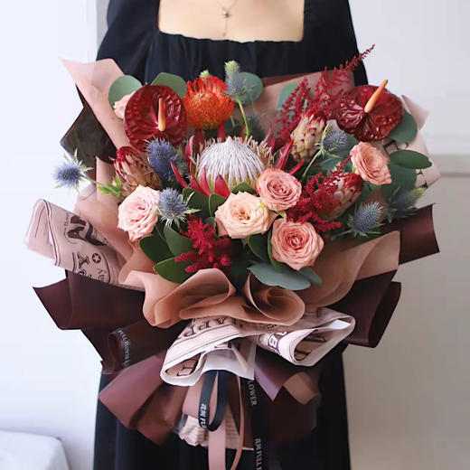 《赫本的裙摆》帝王公主王后混搭花束 商品图2