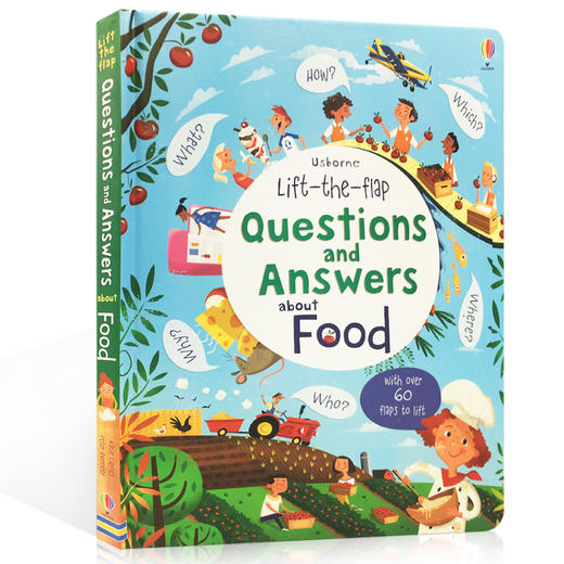 送音频英文原版 Lift-the-Flap Questions and Answers About Food食物知识科普翻翻书 亲子阅读食物问与答Usborne 商品图0