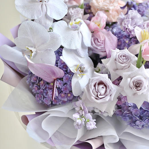 《梦》紫色巨大花束 商品图1