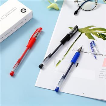 齐心 A1 软护手拔帽中性笔 子弹头0.5mm 商品图3