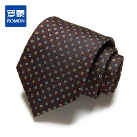 【桑蚕丝】罗蒙领带男时尚潮流复古商务正装婚礼新郎男士领带