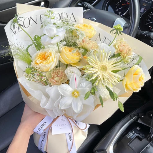 《旋律》. 清新香槟玫瑰花束 商品图2