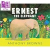 【中商原版】Ernest the Elephant 大象欧内斯特 英文原版 进口原版 3岁到7岁 精装儿童绘本 动物故事 Anthony Browne 商品缩略图0