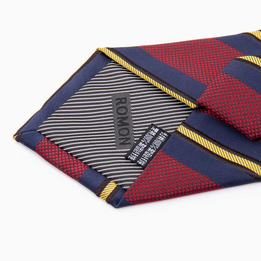 【精品礼盒装】罗蒙领带男设计感条纹商务休闲职业正装手打款男士领带 商品图4