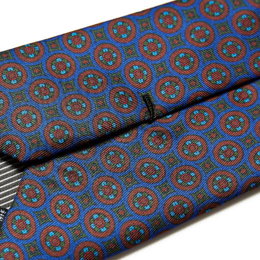 【精品礼盒装】罗蒙领带时尚复古印花商务休闲通勤正装手打款男士领带 商品图4