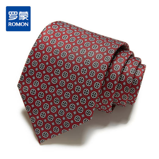 【精品礼盒装】罗蒙领带男时尚印花商务休闲职业正装结婚新郎男士领带 商品图0