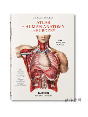 Bourgery. Atlas of Human Anatomy and Surgery 人体解剖与外科手术图集 原版画册 Taschen图书馆系列