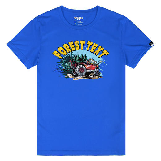 FREEBASE男女团队户外越野车图案印花2022夏季新款短袖T恤衫潮流 NMT-1830 商品图5