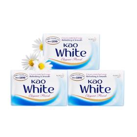 【品牌直发】【3块装】花王KAO香皂优雅花香沐浴皂洗手洁面洗衣皂130g*3块装持久留香