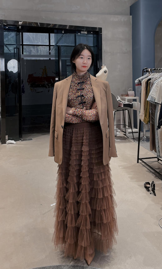 “巴洛克宫廷”颈袖添香新款时尚修身桑蚕丝雪纺衫上衣衬衣女式真丝衬衫J9233588（四季可穿） 商品图7