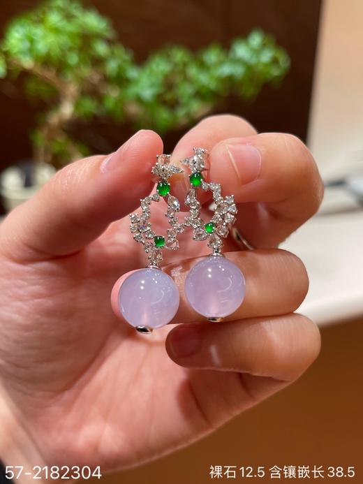 高冰粉紫珠子耳坠 49999【57-2182304】 商品图2